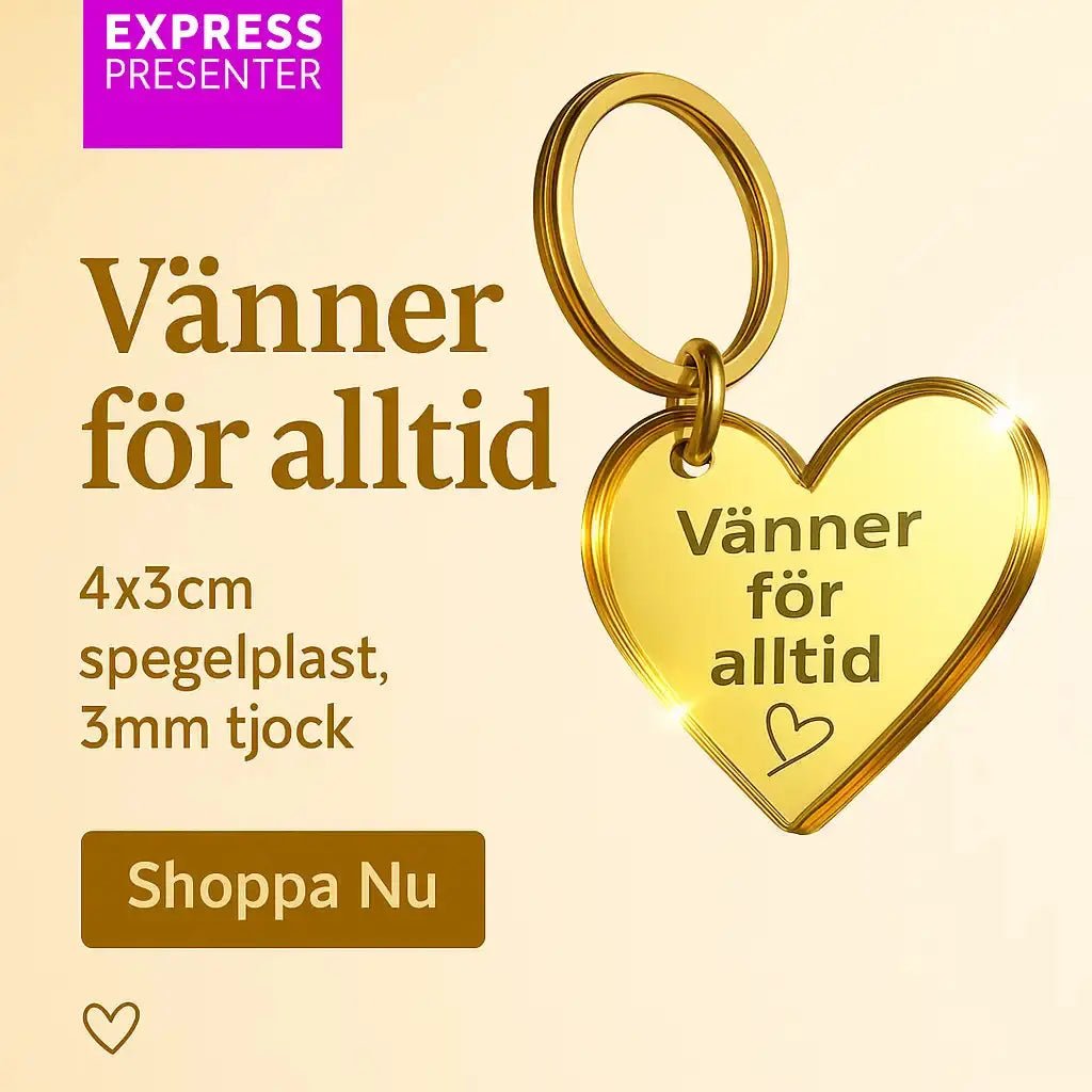 Nyckelring - Vänner för alltid - Express - presenter