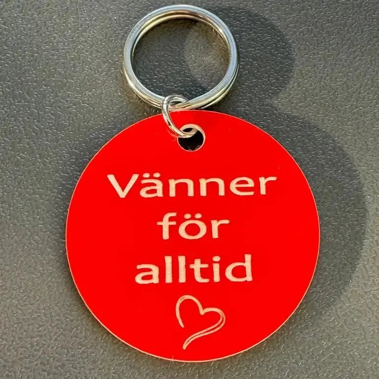 Nyckelring | Vänner för alltid (Röd) - ByEngwek