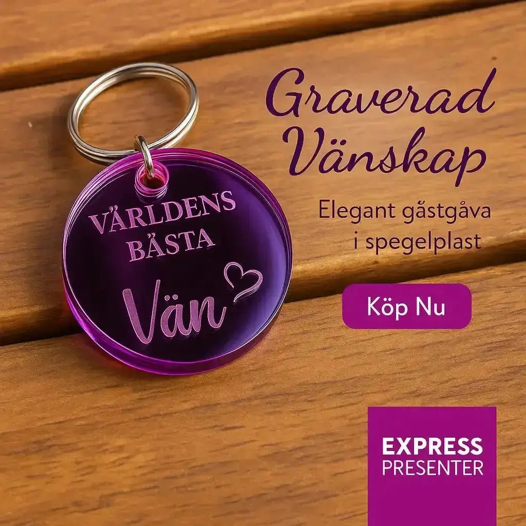 Nyckelring | Världens bästa vän (Rosa) - ByEngwek