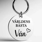 Nyckelring | Världens bästa vän (vit) - ByEngwek