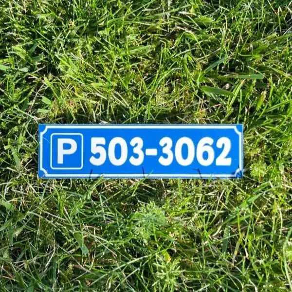 Parkeringsskylt 150x50 mm - ByEngwek
