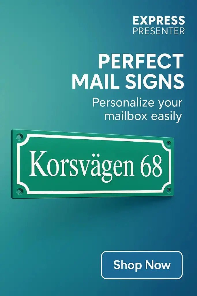 Postlådeskylt 150x50mm - ByEngwek