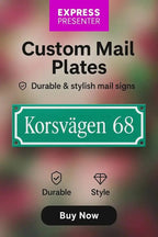 Postlådeskylt 150x50mm - ByEngwek