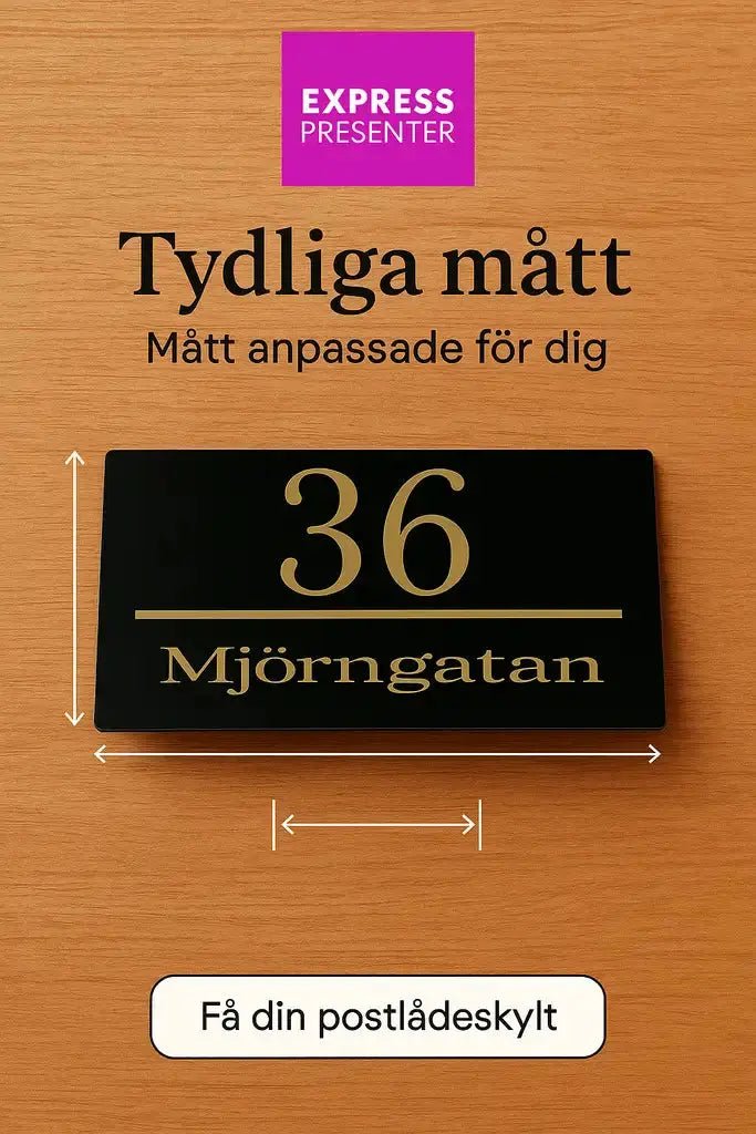 Postlådeskylt - Express - presenter