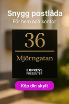 Postlådeskylt - Express - presenter