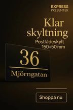 Postlådeskylt - Express - presenter