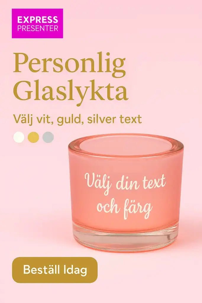 Present Ljuslykta med text - Express - presenter