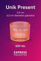 Present Ljuslykta med text - ByEngwek