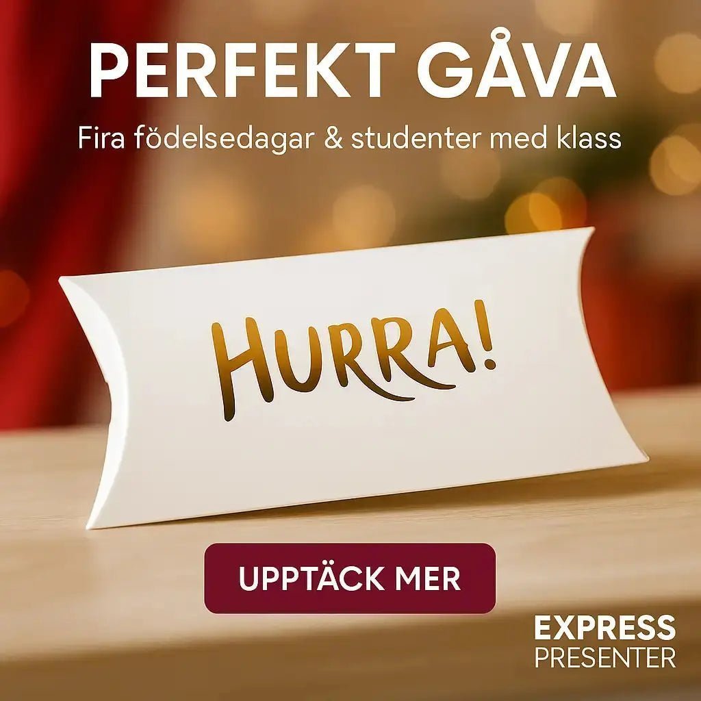 Presentförpackning | Hurra | Passar till medaljer, nyckelringar - Engwek.se
