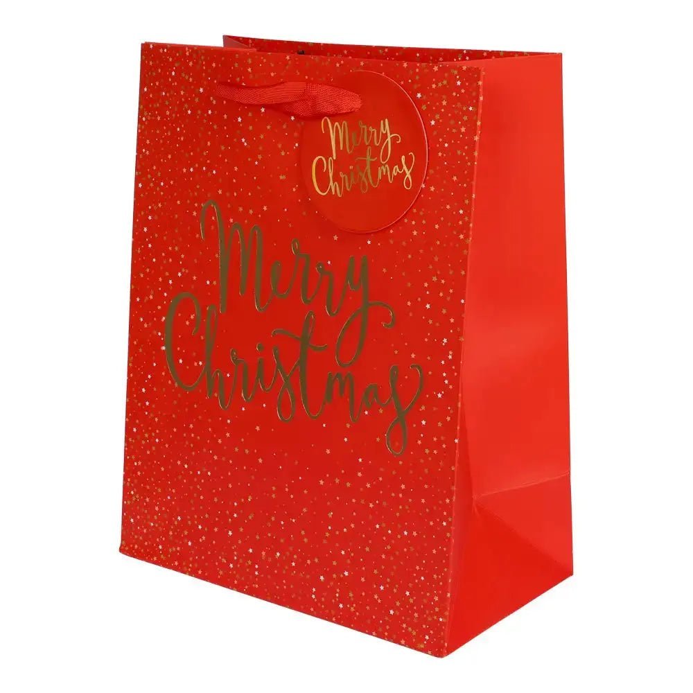 Presentpåse röd | Marry Christmas - ByEngwek