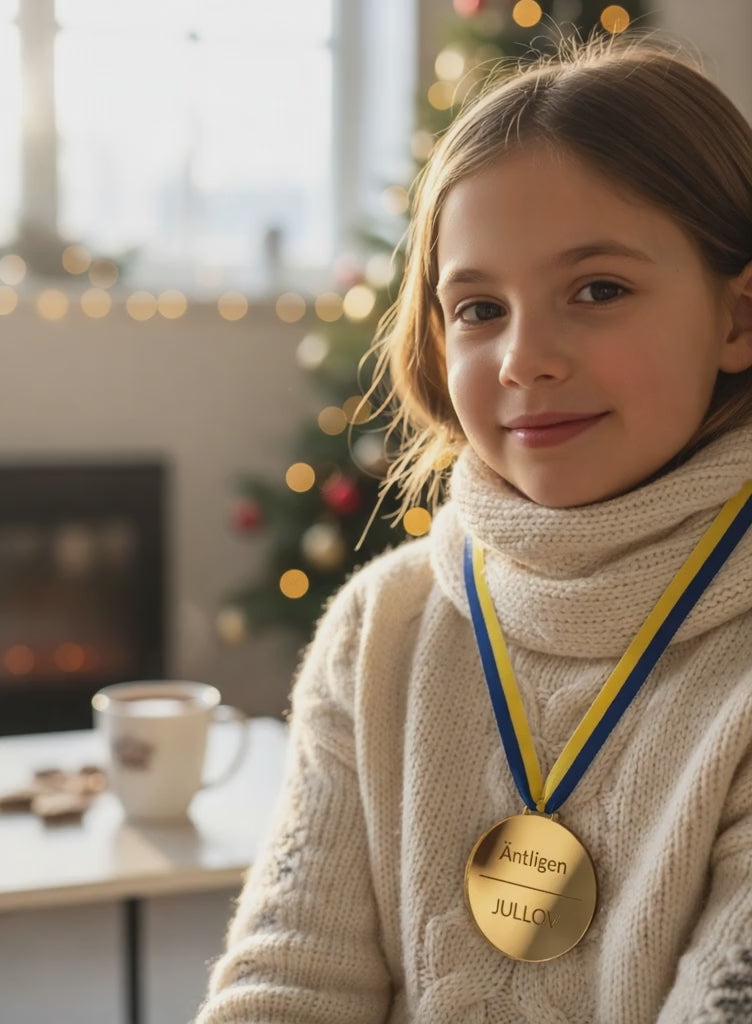 Medalj “Jullov” – Rolig julpresent till elever & lärare | Express Presenter