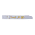 SASH BRIDE TO BE VIT/GULD - Engwek.se