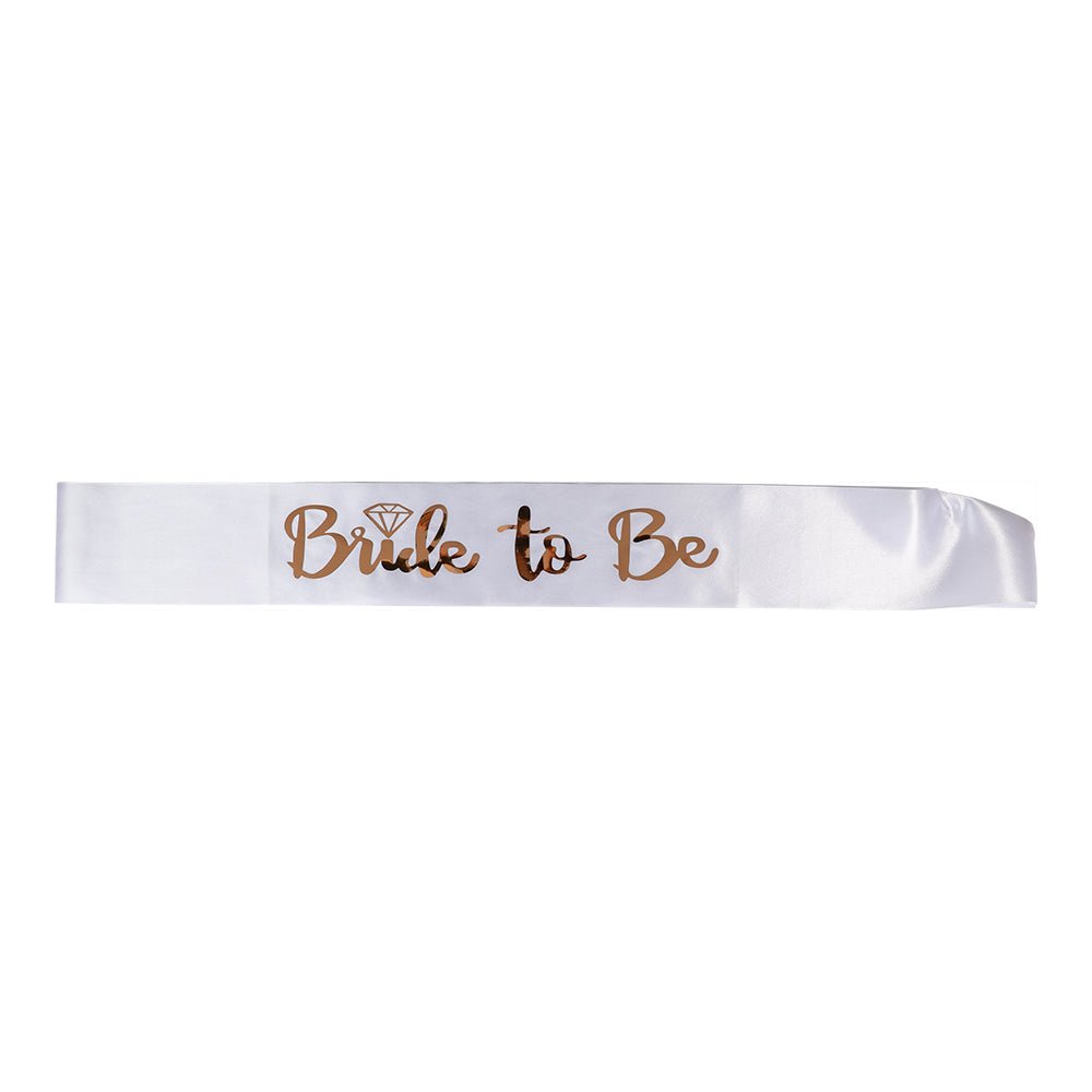 SASH BRIDE TO BE VIT/ROSÉ - Engwek.se