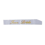 SASH TEAM BRIDE VIT/GULD - Engwek.se