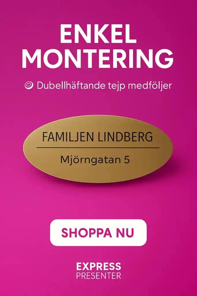 Skapa din namnskylt brevlåda - Express - presenter