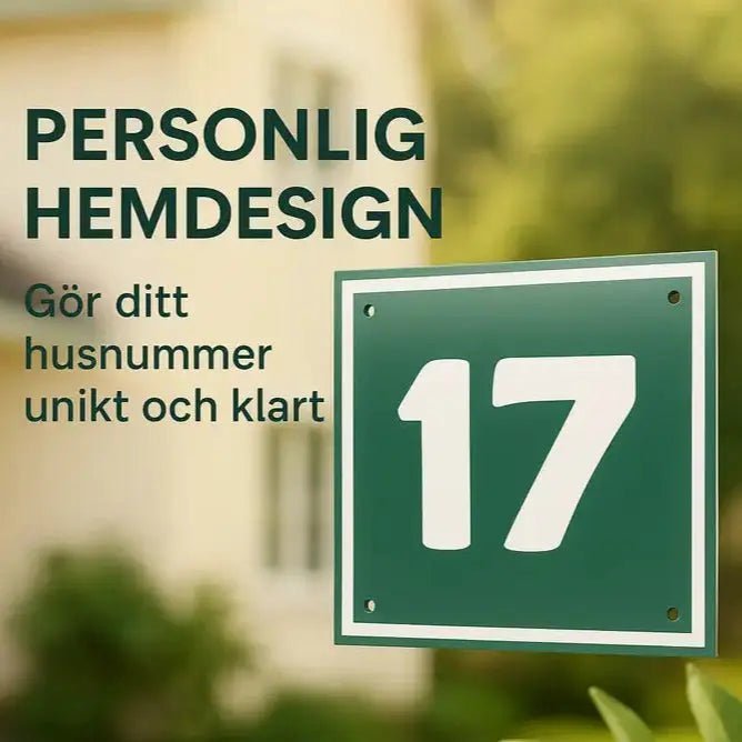 Skapa din unika husnummerskylt - ByEngwek
