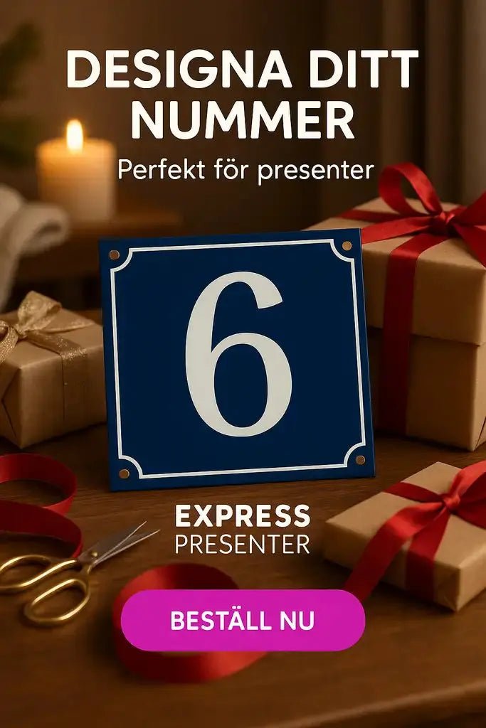 Skapa din unika husnummerskylt - Express - presenter