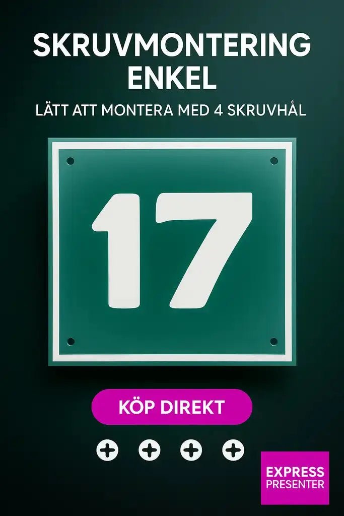 Skapa din unika husnummerskylt - ByEngwek