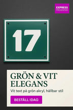 Skapa din unika husnummerskylt - Express - presenter