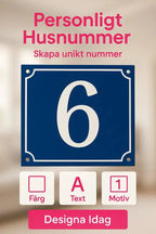 Skapa din unika husnummerskylt - Express - presenter