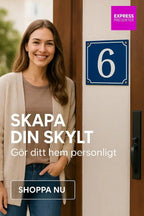Skapa din unika husnummerskylt - Express - presenter