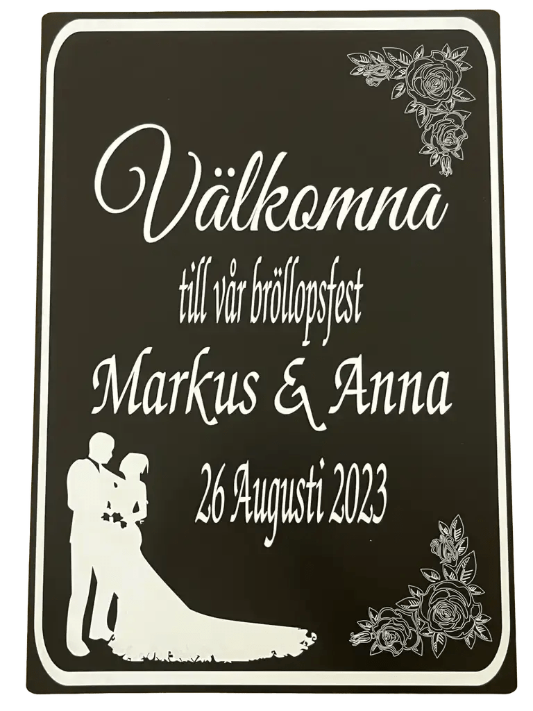 Skapa din välkomstskylt bröllop - Express - presenter