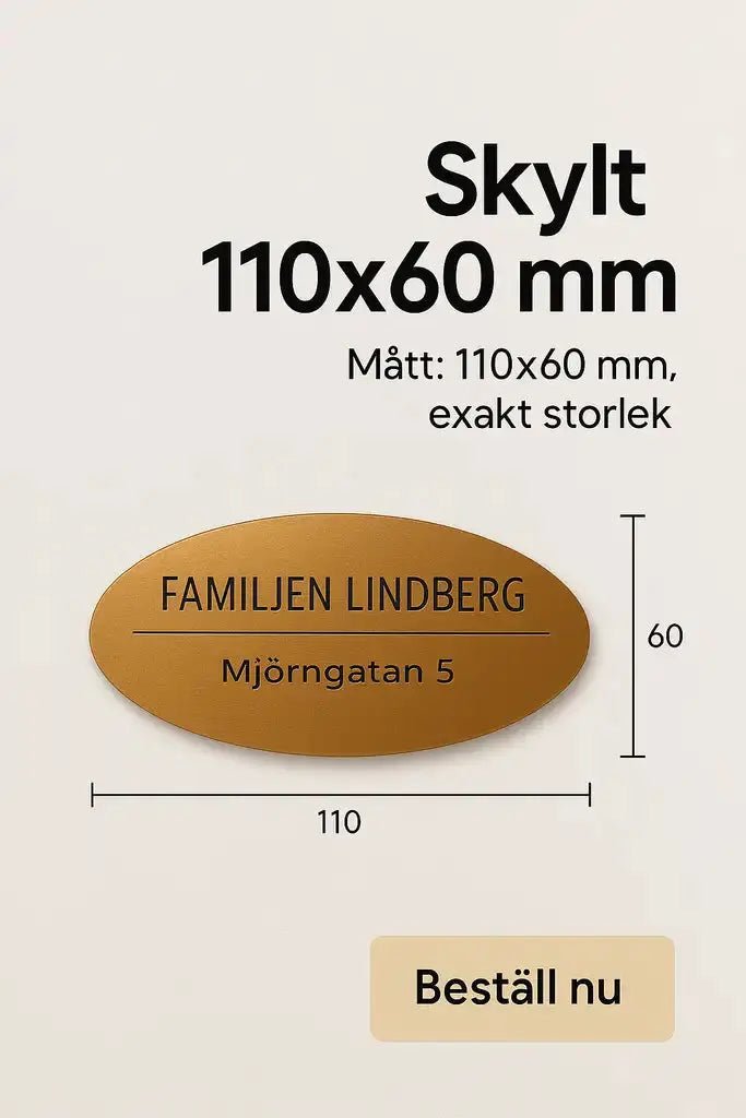 Skylt postlåda - Express - presenter