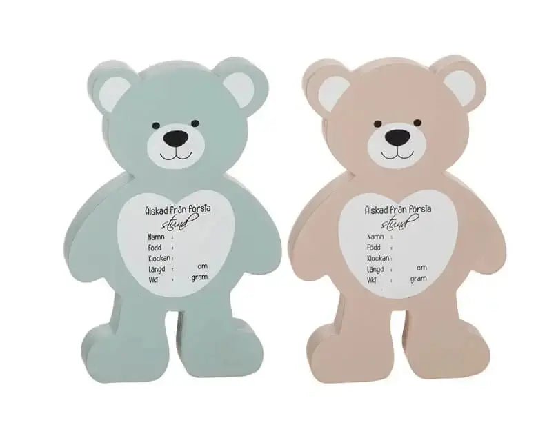 Stående nalle med doptext - Express - presenter