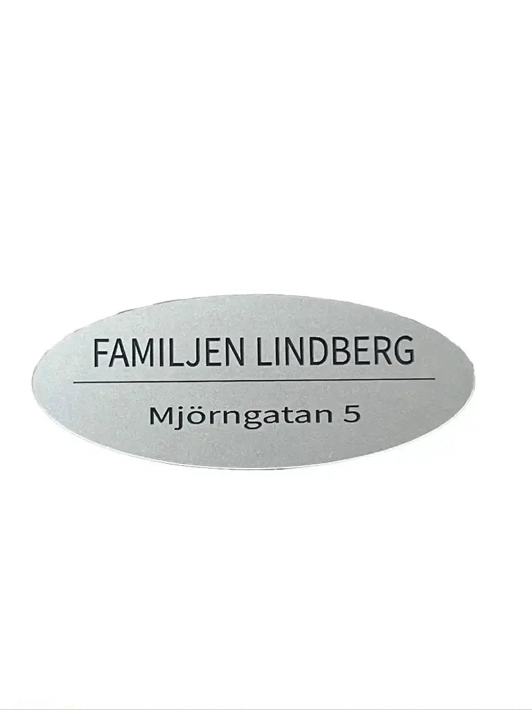 Stilren brevlådeskylt - Engwek.se