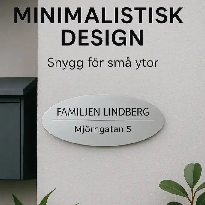 Stilren brevlådeskylt - Engwek.se