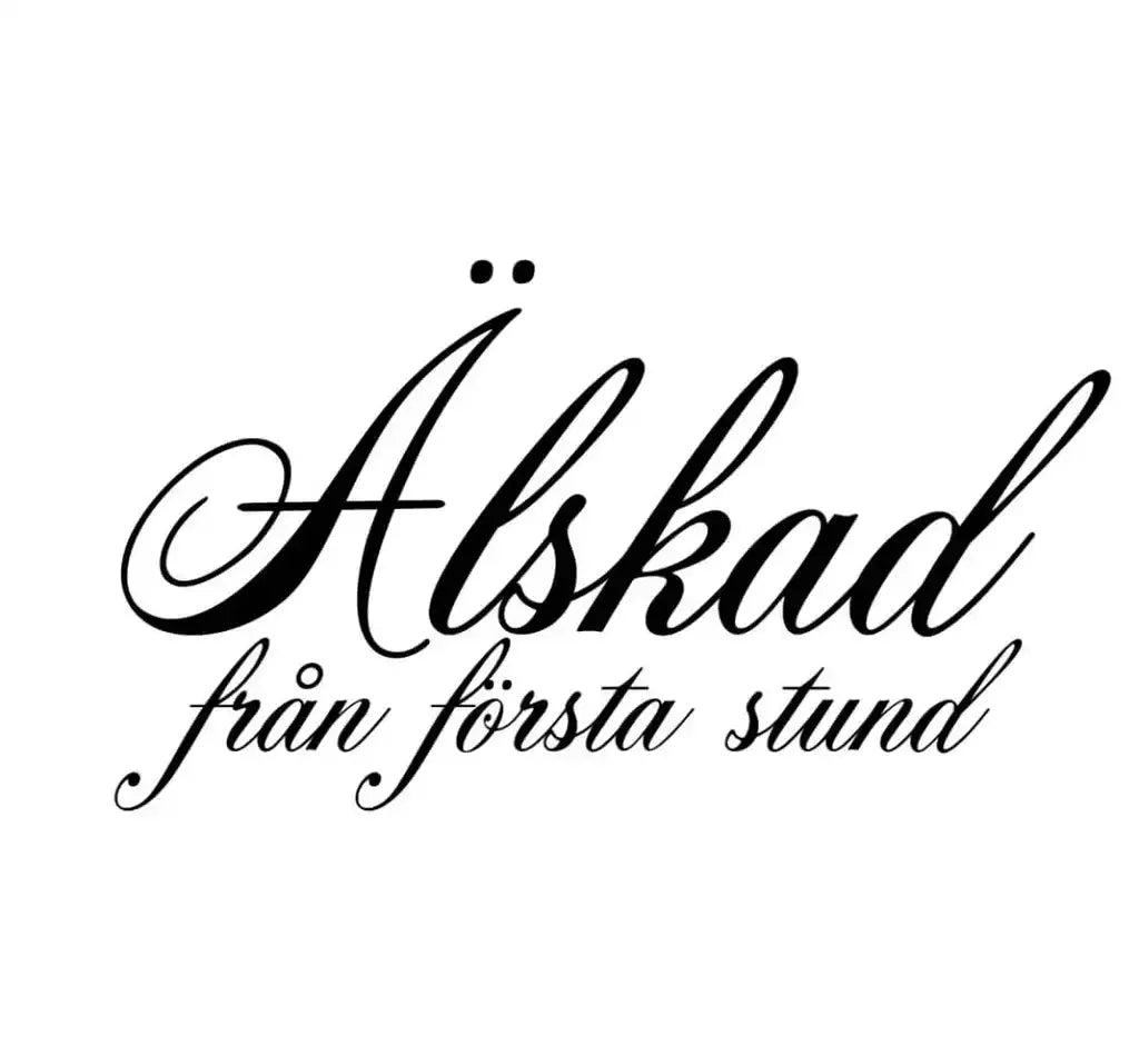 Textdekal | Älskad från första stund - Express - presenter